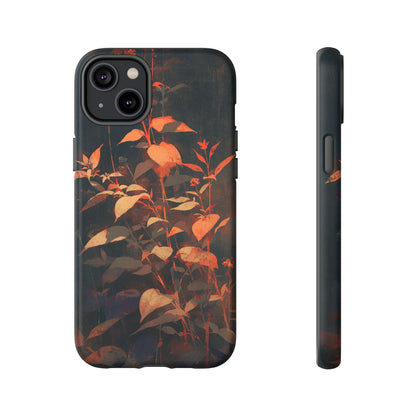 Black Blooms Wildflower iPhone Case