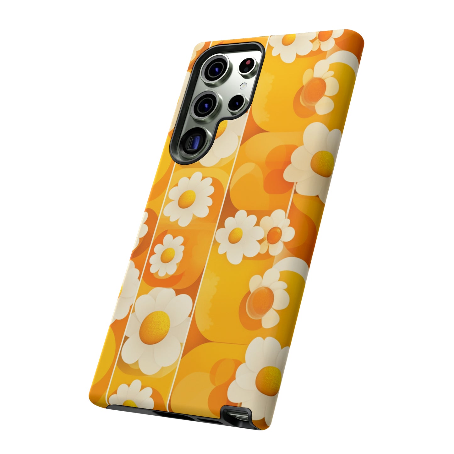 Yellow Floral Pattern Retro iPhone Case / Samsung Case