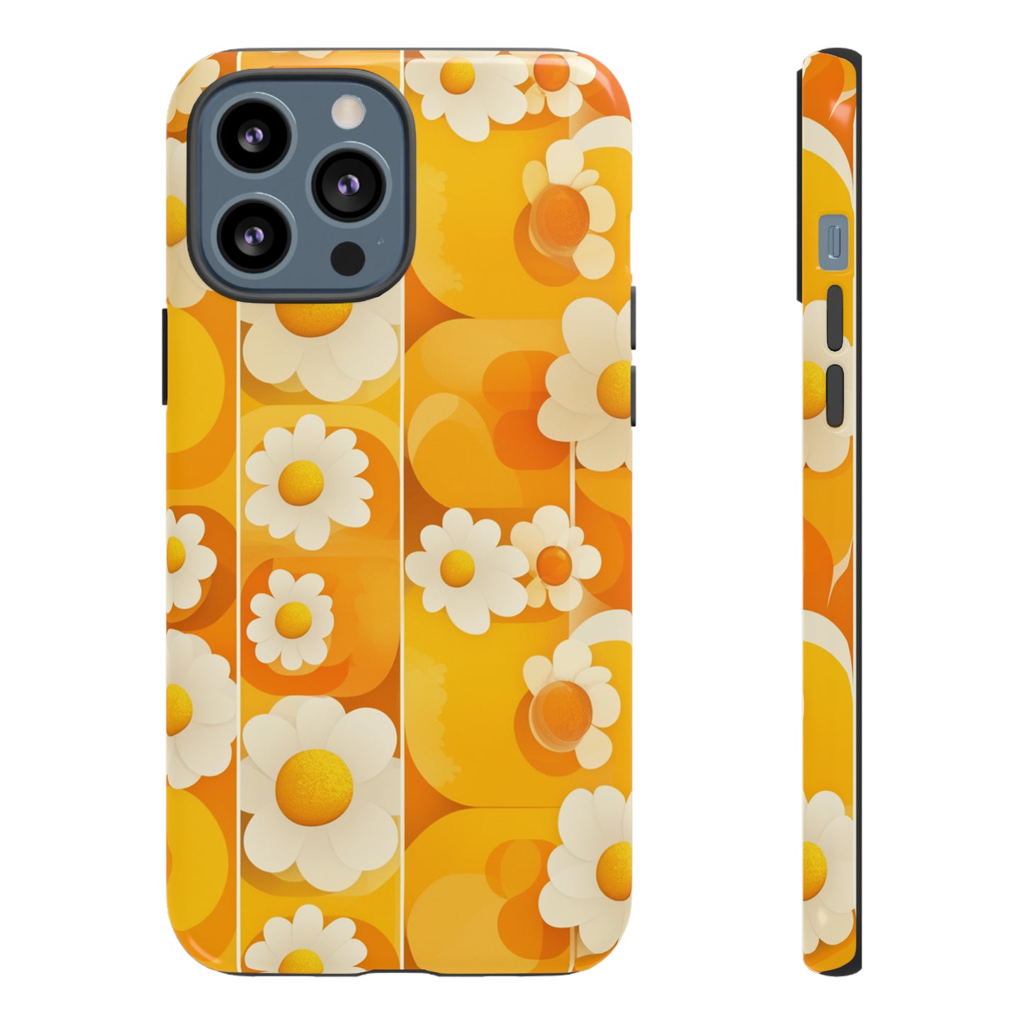 Yellow Floral Pattern Retro iPhone Case / Samsung Case