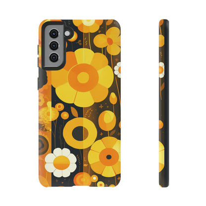 Floral Lines Retro iPhone Case / Samsung Case