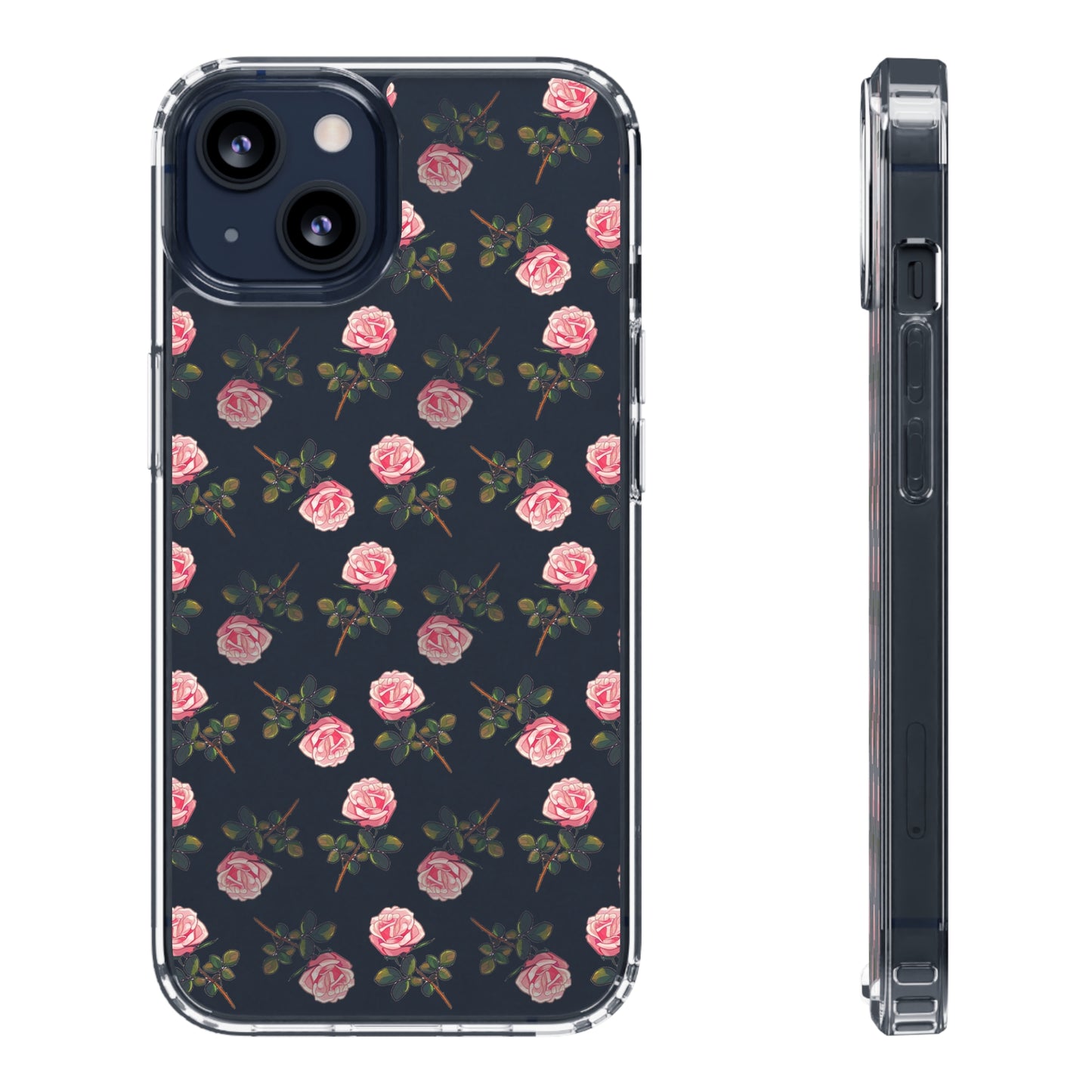 Pink Flower Pattern | Clear iPhone Case / Samsung Case