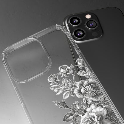 Chrome Roses | Clear iPhone Case / Samsung Case