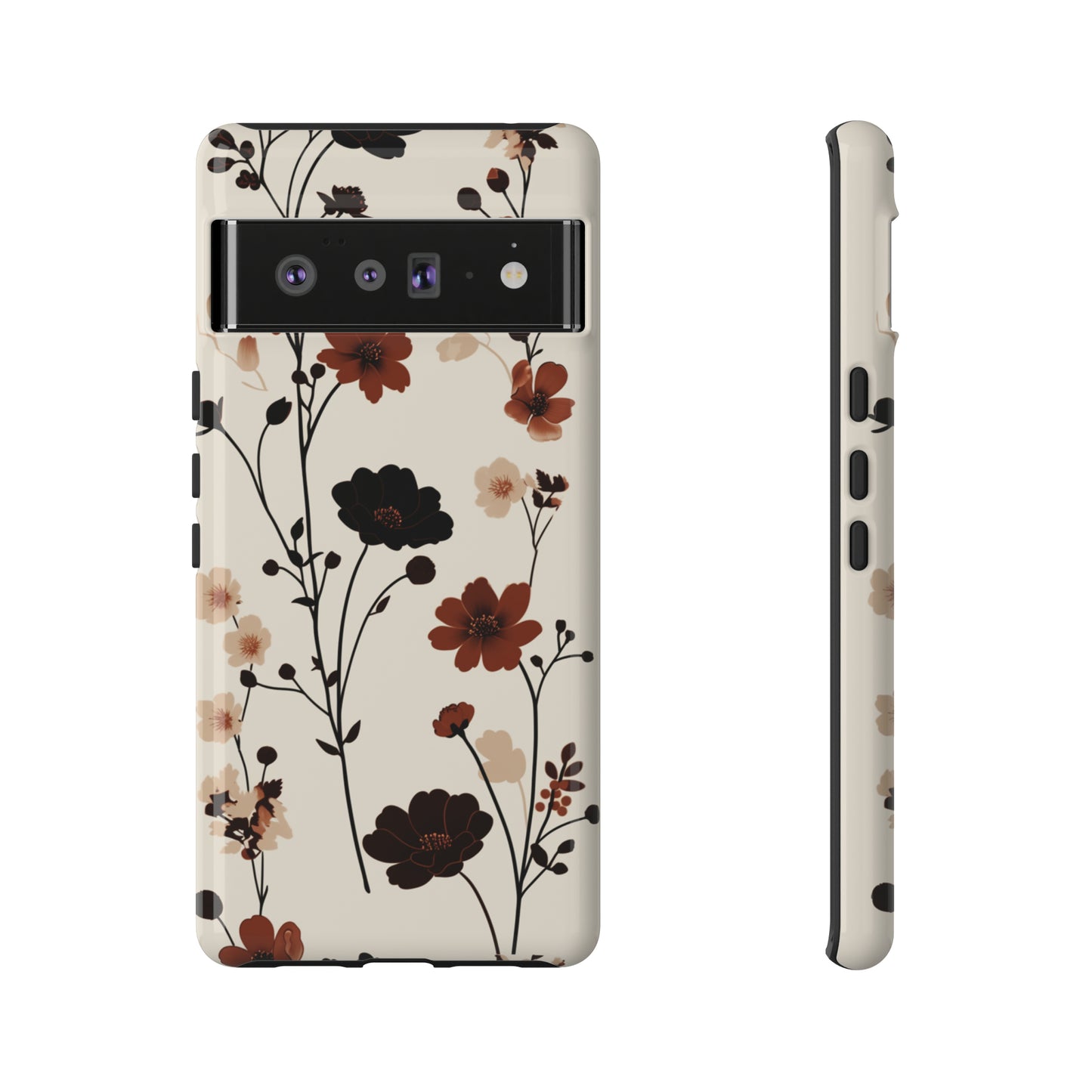 Minimalistic Tall Wildflowers iPhone Case