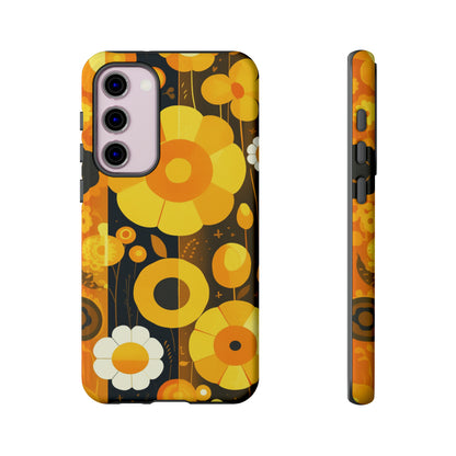 Floral Lines Retro iPhone Case / Samsung Case