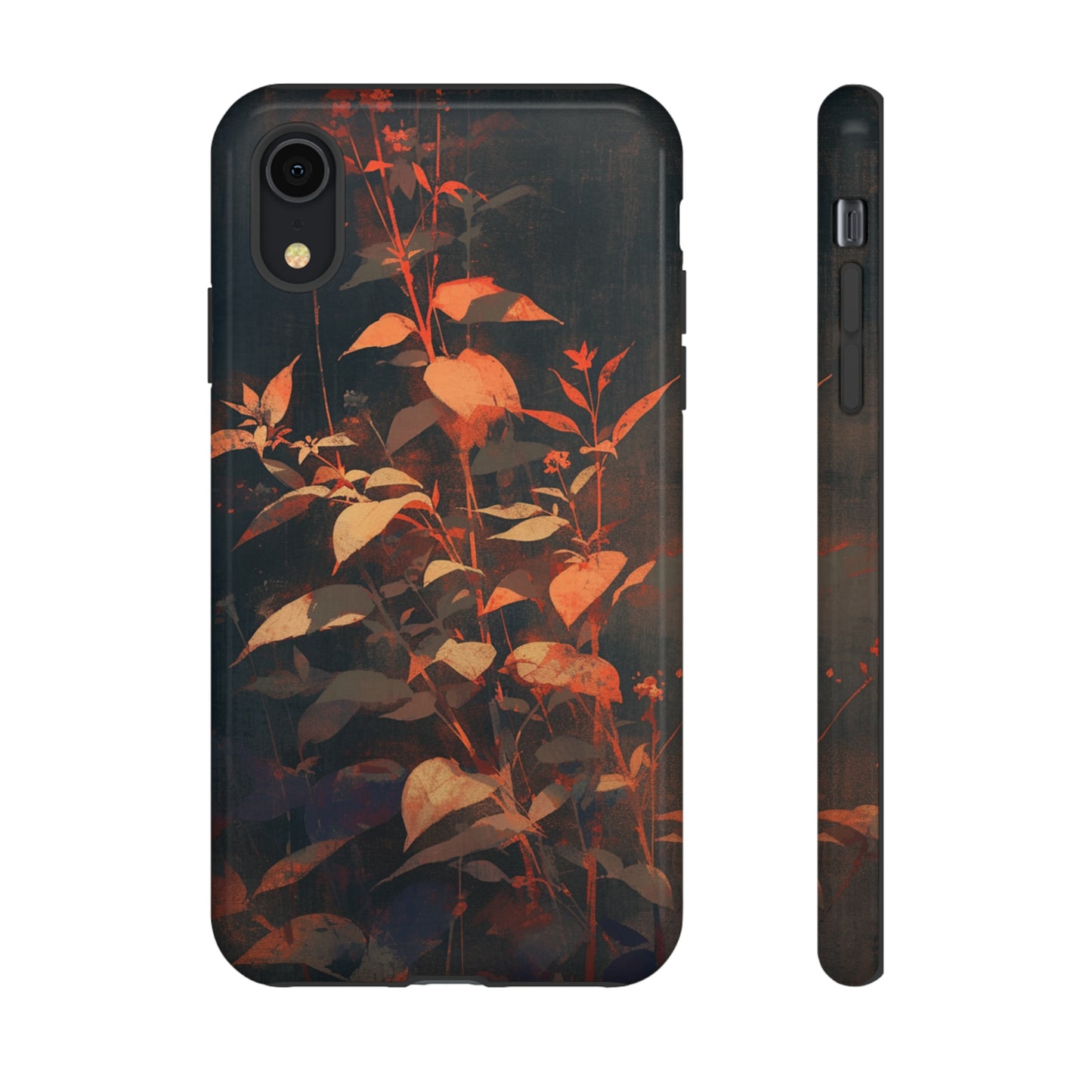 Black Blooms Wildflower iPhone Case