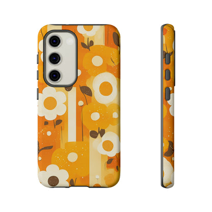 Retro 70s Abstract Flower Patterns iPhone Case / Samsung Case