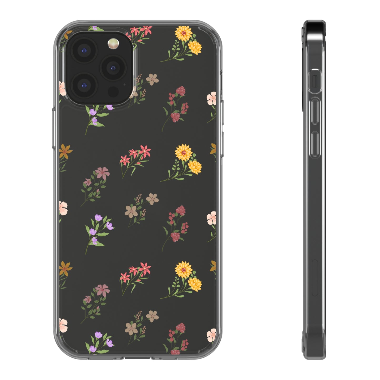 Floral Pattern | Clear iPhone Case / Samsung Case