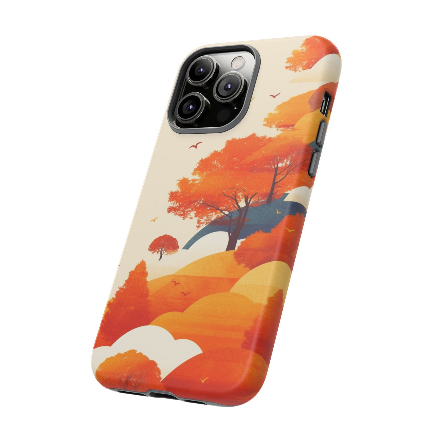 Orange Retro Landscape iPhone Case / Samsung Case