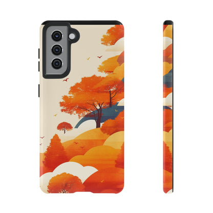 Orange Retro Landscape iPhone Case / Samsung Case