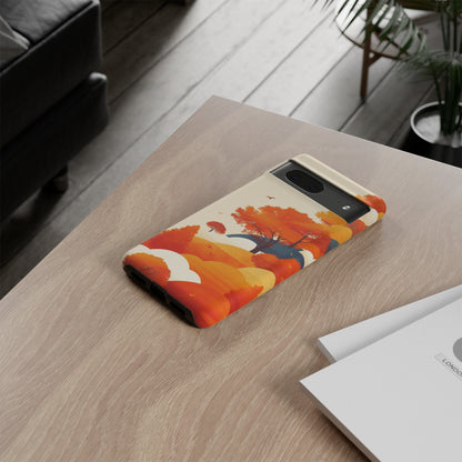 Orange Retro Landscape iPhone Case / Samsung Case