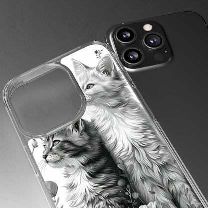 Kittens and Flowers | Clear iPhone Case / Samsung Case