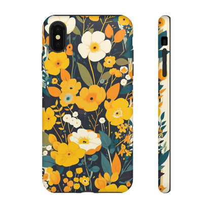 Retro Yellow Flowers iPhone Case / Samsung Case