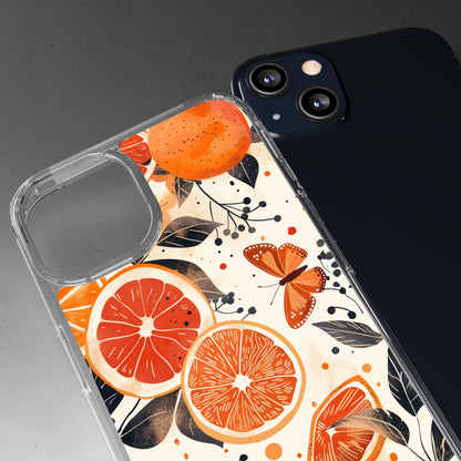 Orange Vines Aesthetic | Clear iPhone Case / Samsung Case