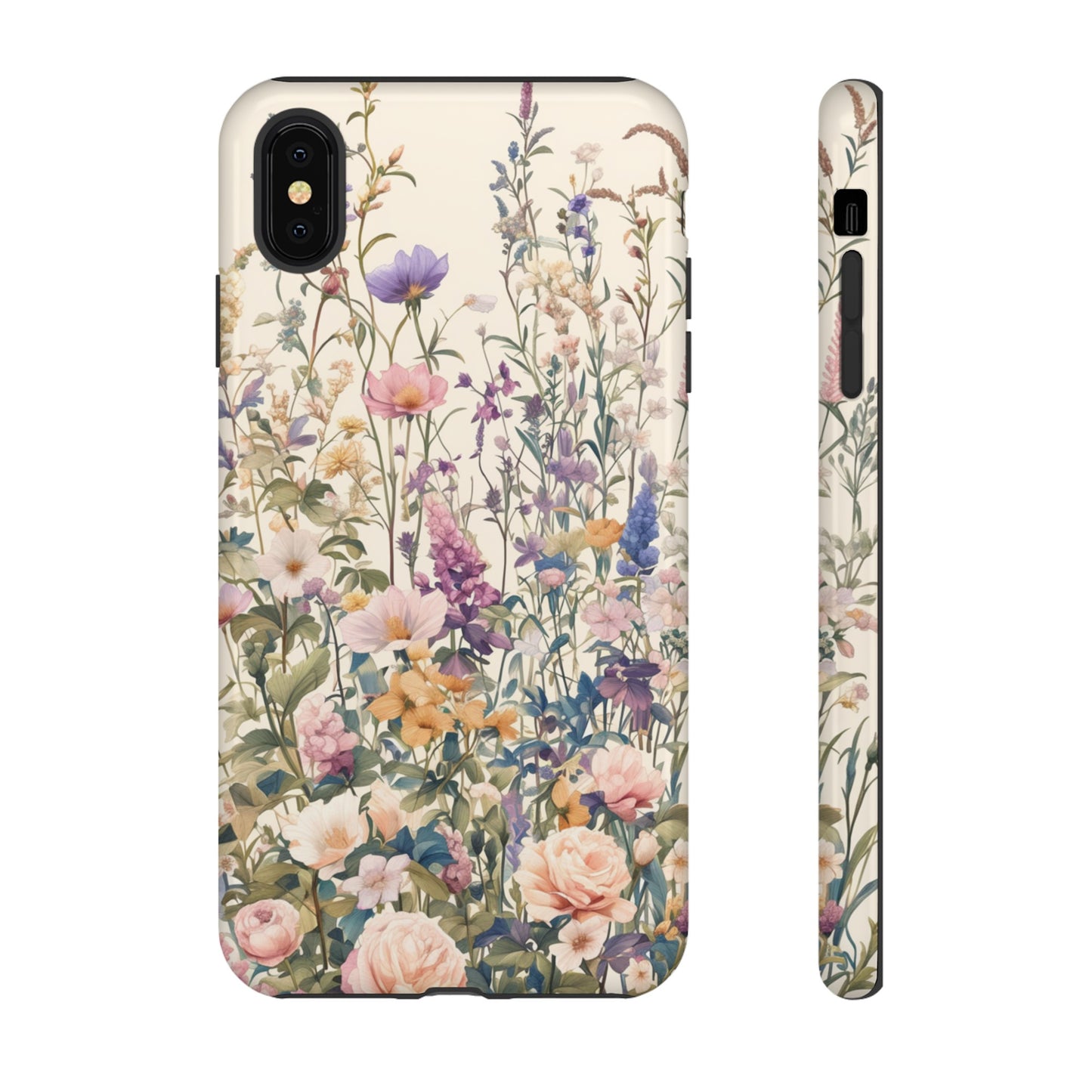 Tall Vintage Wildflowers iPhone Case / Samsung Case