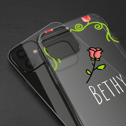 Custom Rose Floral Vines | Clear iPhone Case / Samsung Case