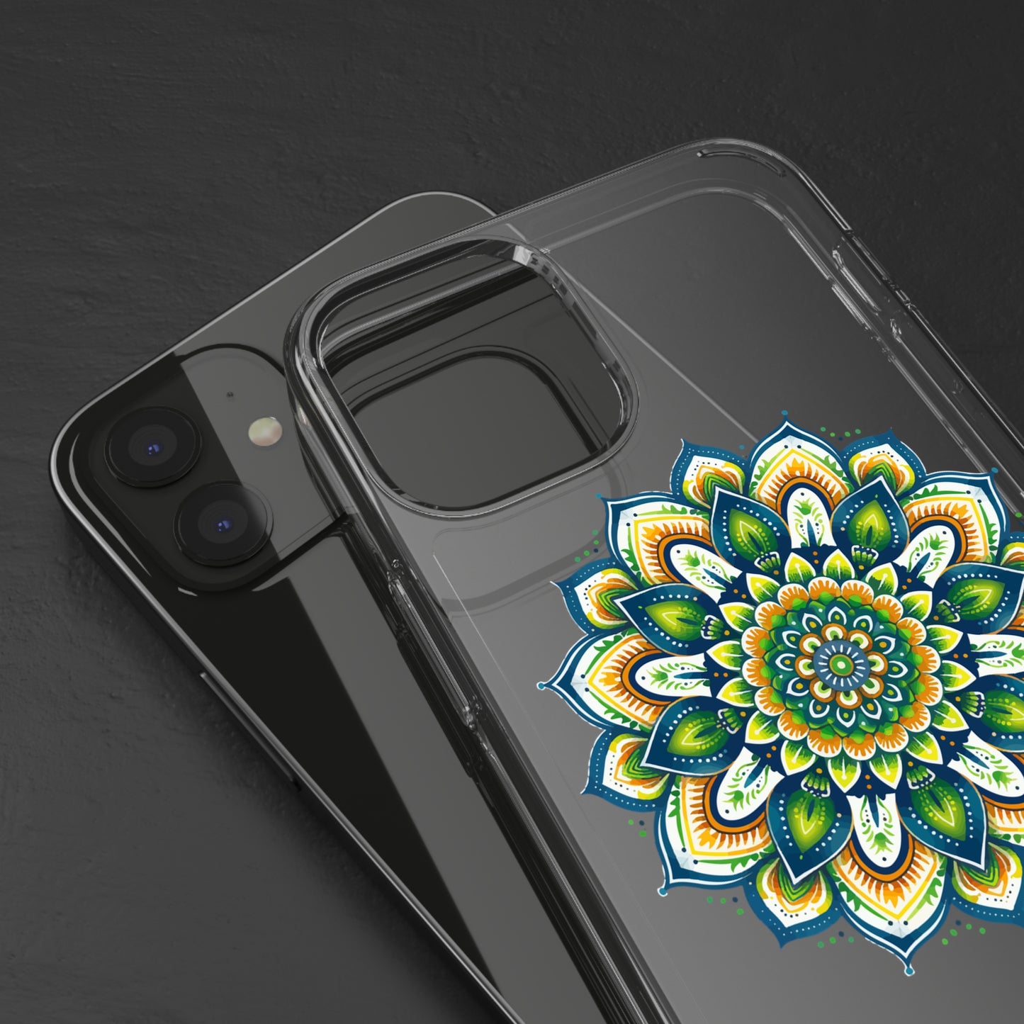 Lime Mandala | Clear iPhone Case / Samsung Case