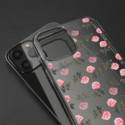 Pink Flower Pattern | Clear iPhone Case / Samsung Case