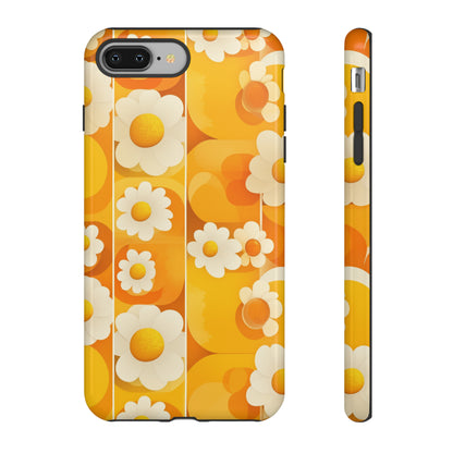 Yellow Floral Pattern Retro iPhone Case / Samsung Case