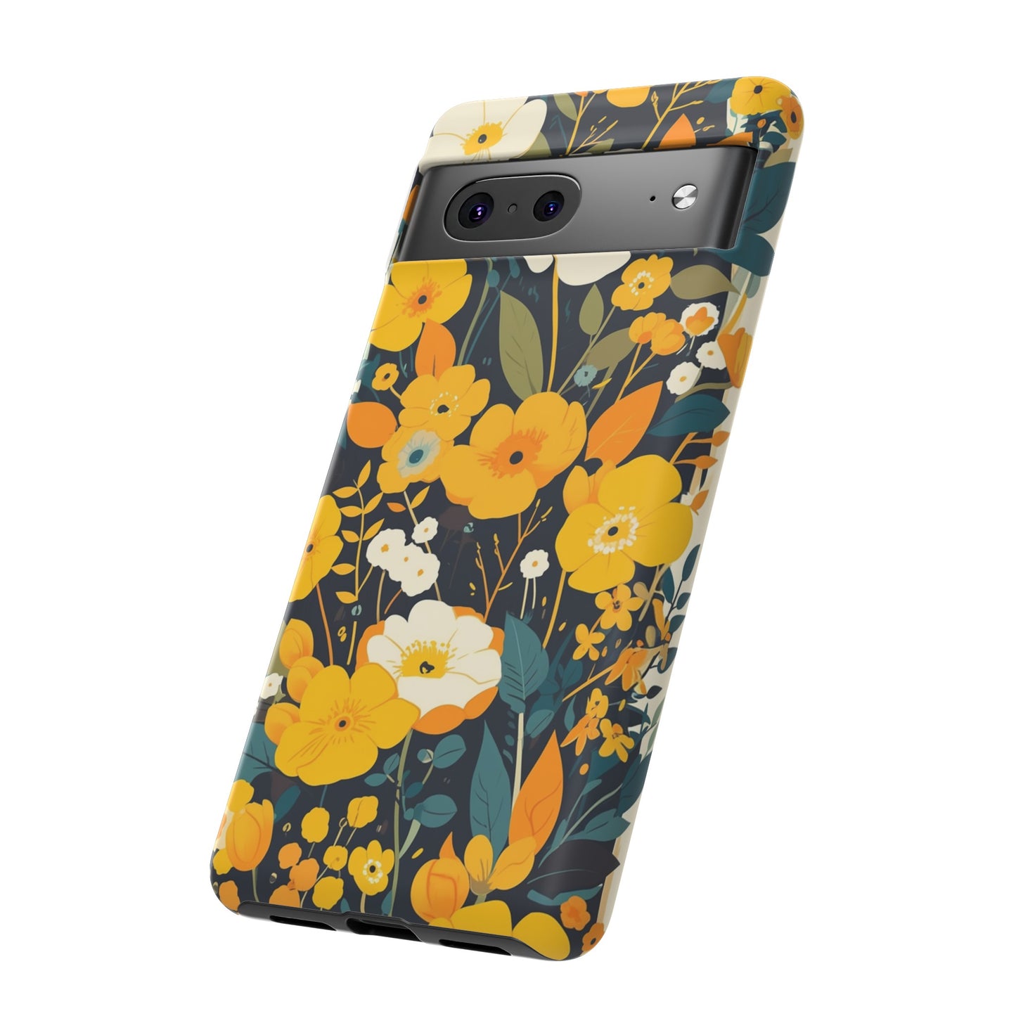 Retro Yellow Flowers iPhone Case / Samsung Case