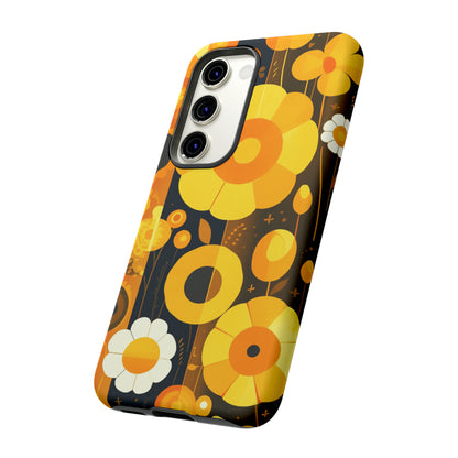 Floral Lines Retro iPhone Case / Samsung Case