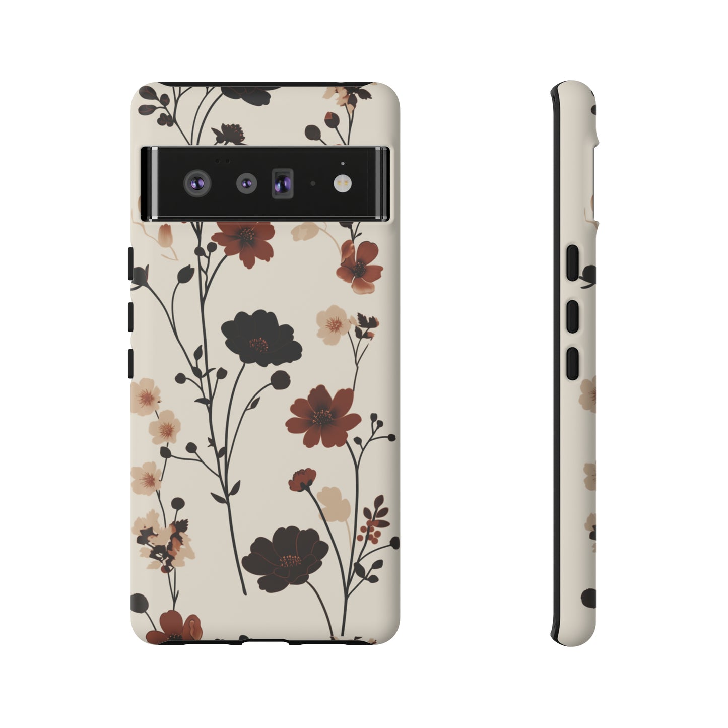 Minimalistic Tall Wildflowers iPhone Case