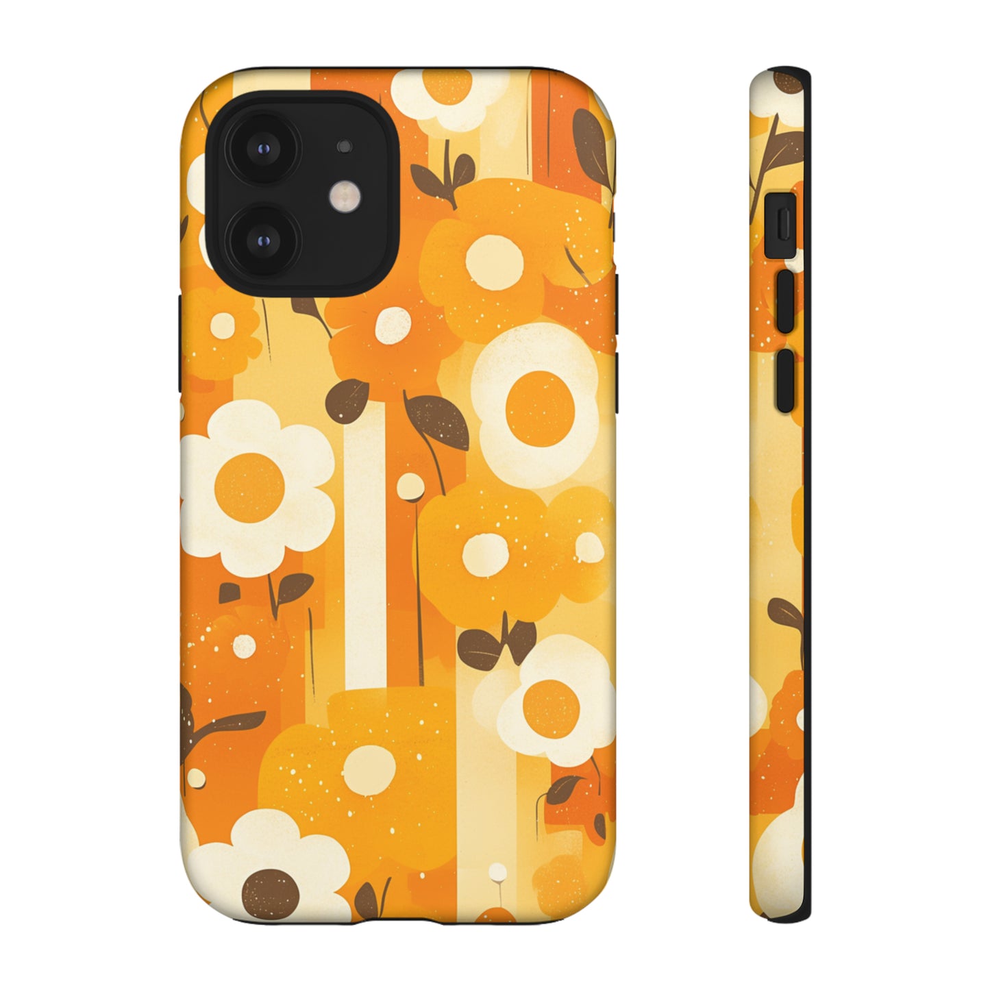 Retro 70s Abstract Flower Patterns iPhone Case / Samsung Case