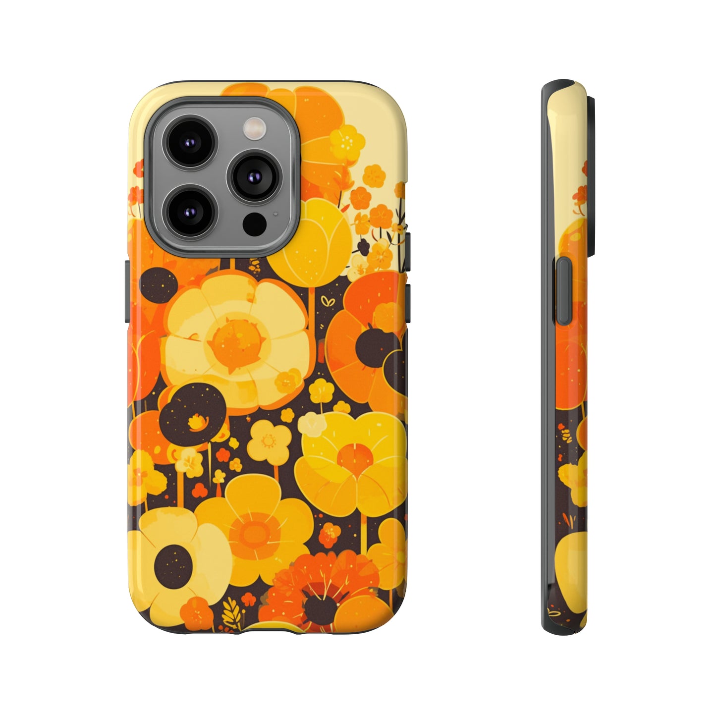 Retro Floral Pattern Illustrations iPhone Case / Samsung Case, Gift for Floral Lovers, Gift for Her