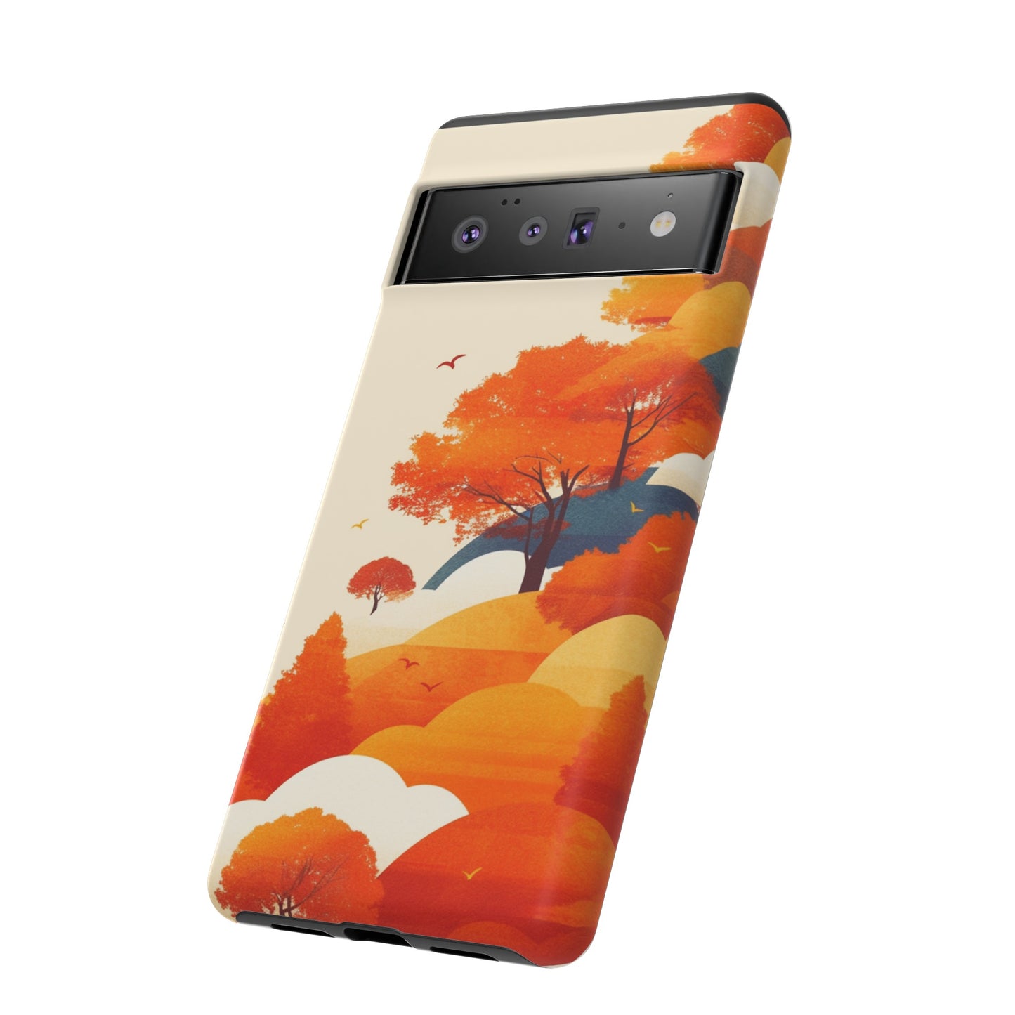 Orange Retro Landscape iPhone Case / Samsung Case