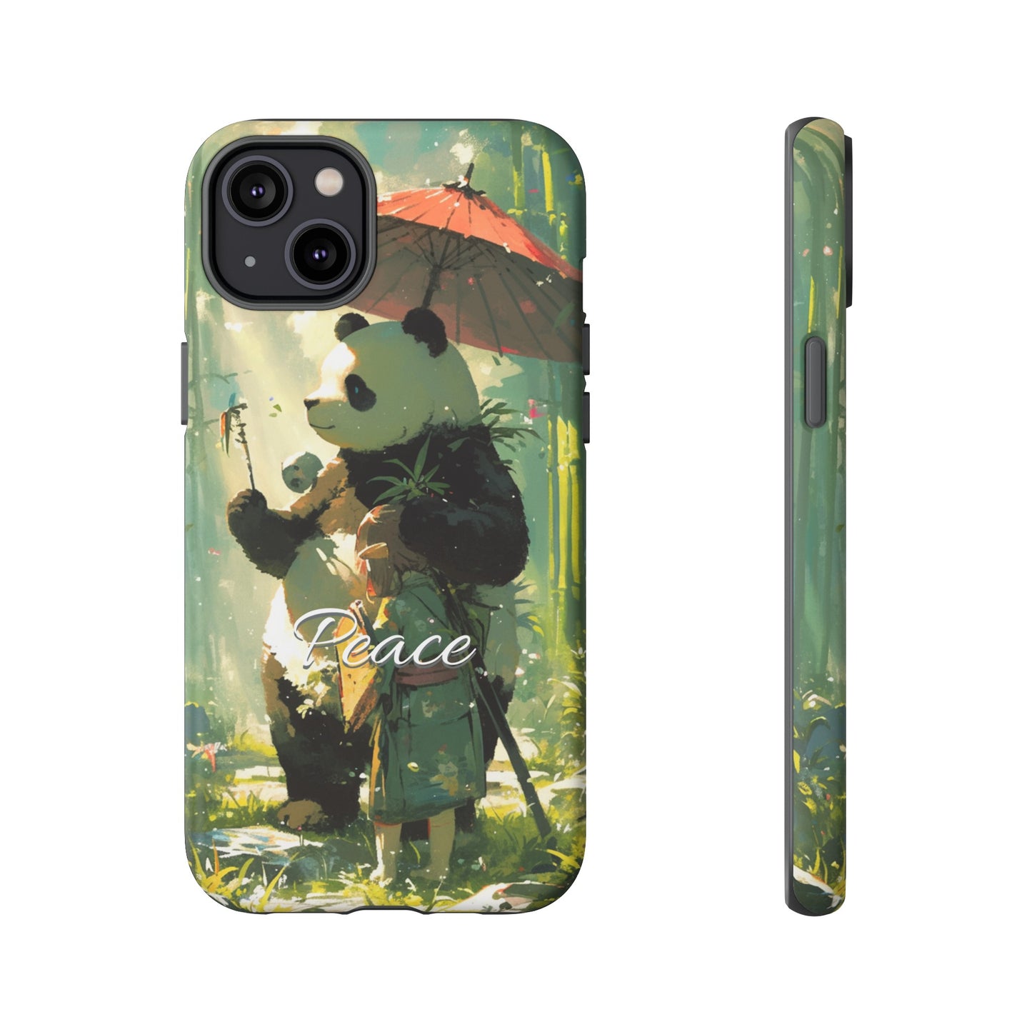 Japanese Aesthetic Vintage Panda iPhone Case / Samsung Case | "Peace"