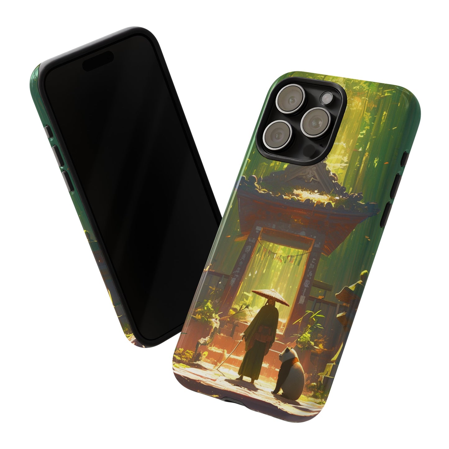 Vintage Japanese PandaTemple Aesthetic iPhone Case, iPhone 15 Pro Max 14 13 12 11 Mini, Samsung Galaxy S23 S22, Google Pixel 7 6 Pro