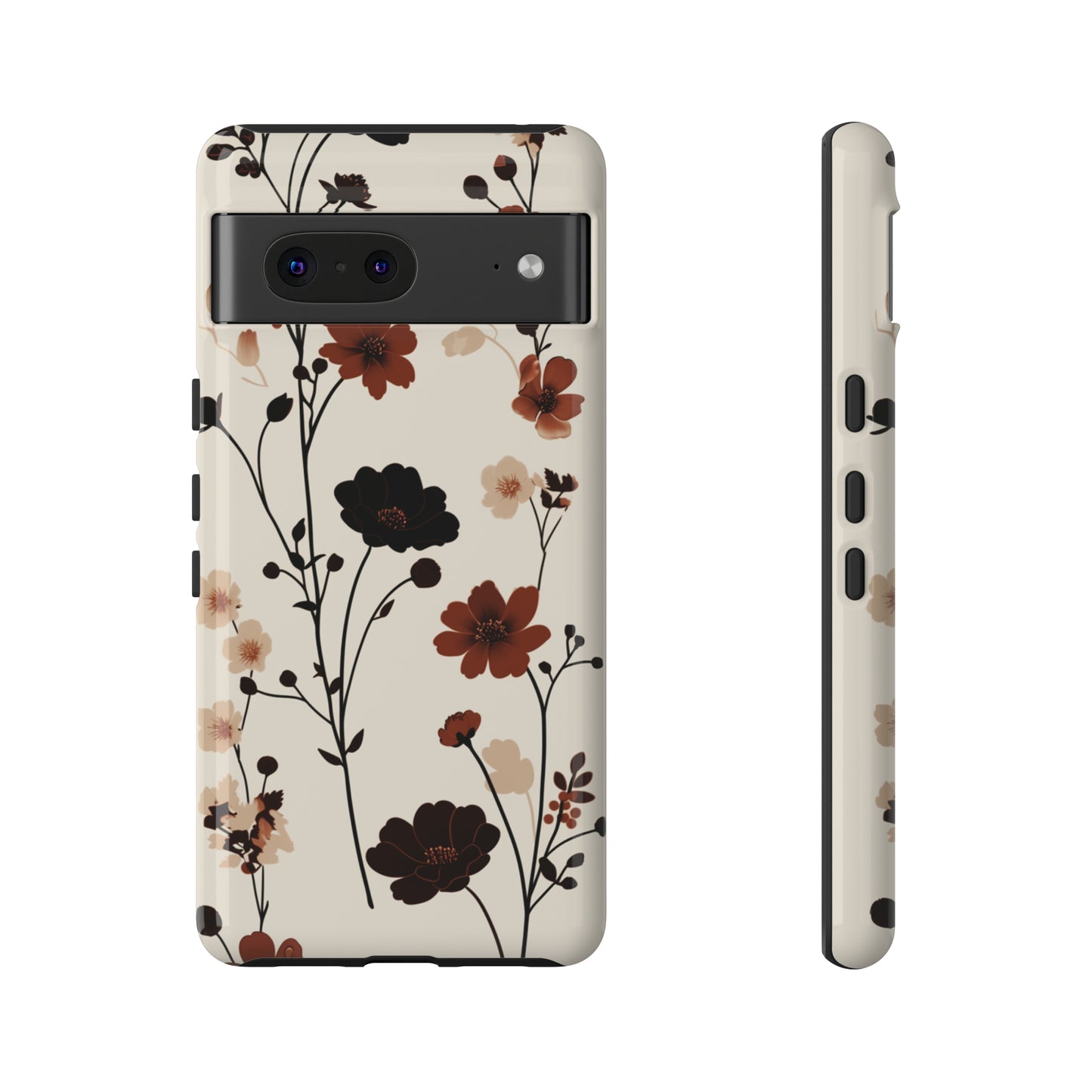 Minimalistic Tall Wildflowers iPhone Case