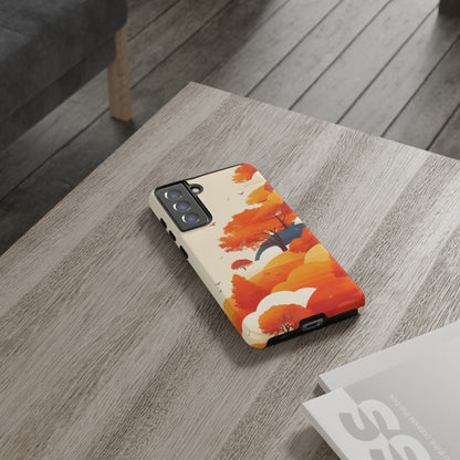 Orange Retro Landscape iPhone Case / Samsung Case