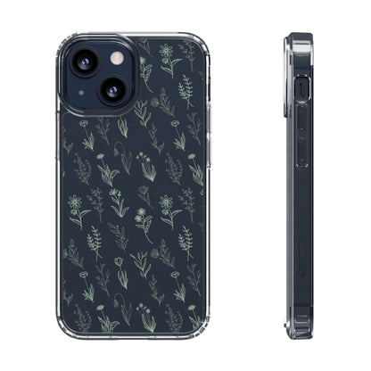 Lush Green Floral Sea | Clear iPhone Case / Samsung Case