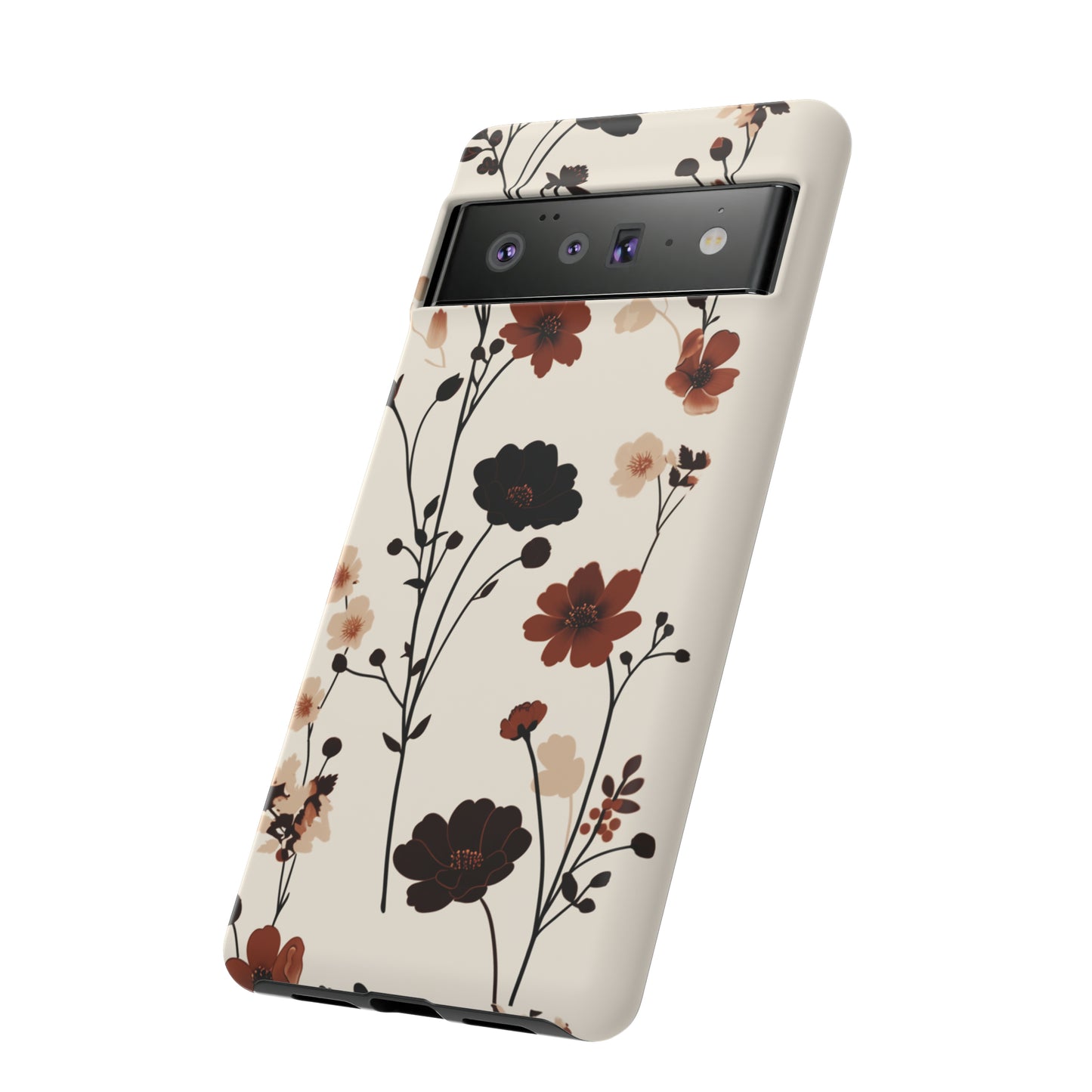 Minimalistic Tall Wildflowers iPhone Case