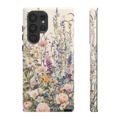 Tall Vintage Wildflowers iPhone Case / Samsung Case