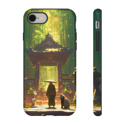 Vintage Japanese PandaTemple Aesthetic iPhone Case, iPhone 15 Pro Max 14 13 12 11 Mini, Samsung Galaxy S23 S22, Google Pixel 7 6 Pro