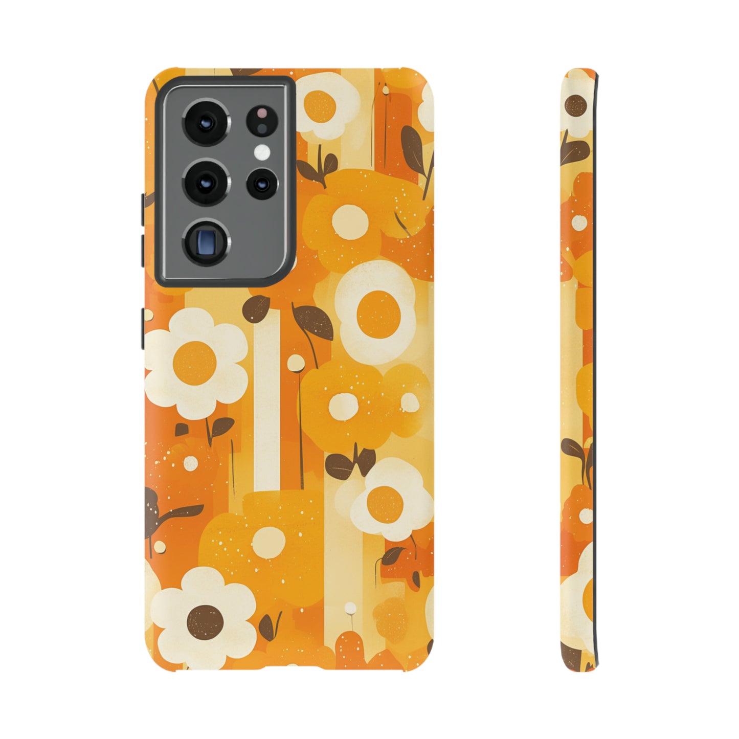 Retro 70s Abstract Flower Patterns iPhone Case / Samsung Case