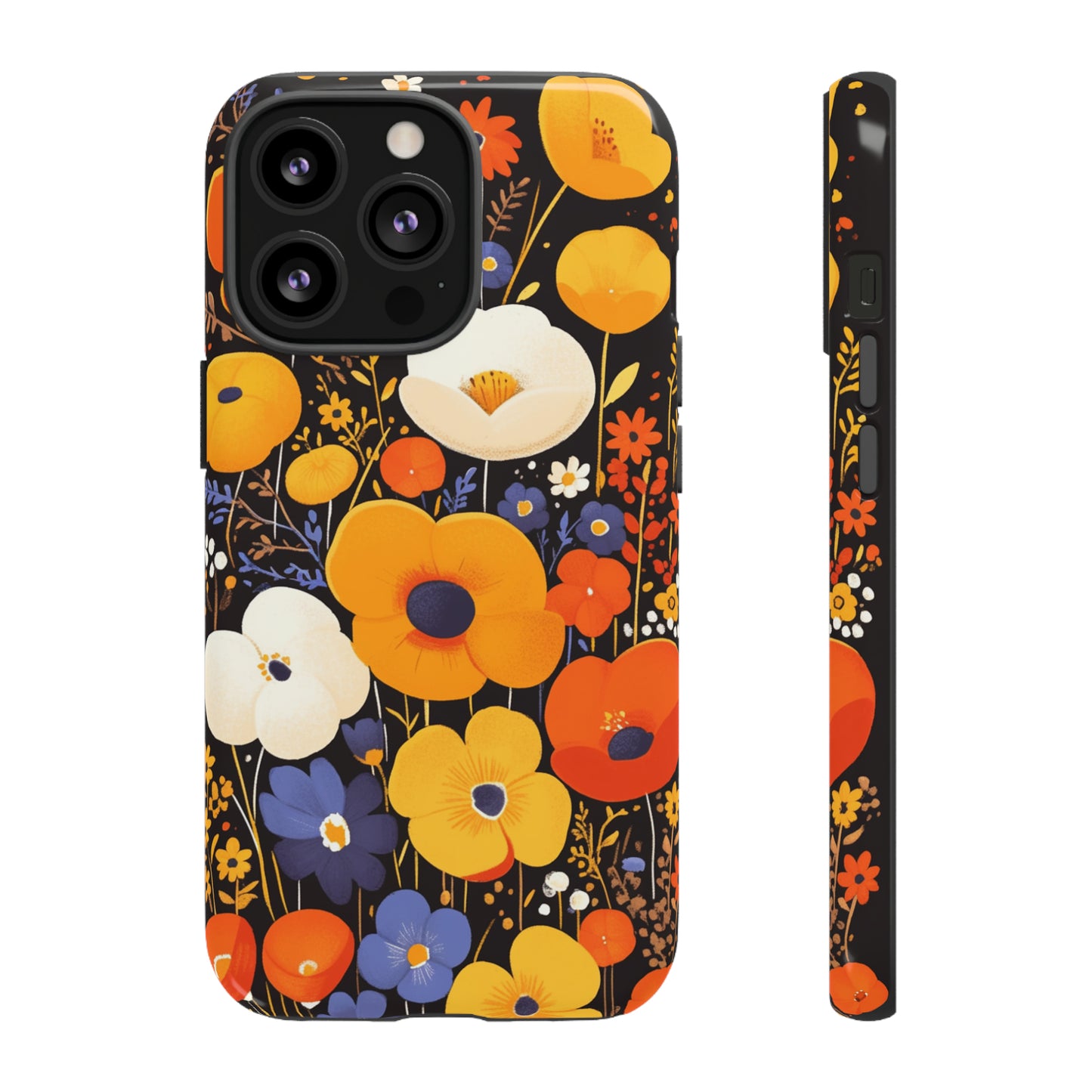 Retro Chaos, Wildflower iPhone Case / Samsung Case, Gift for Floral Lovers, Gift for Her