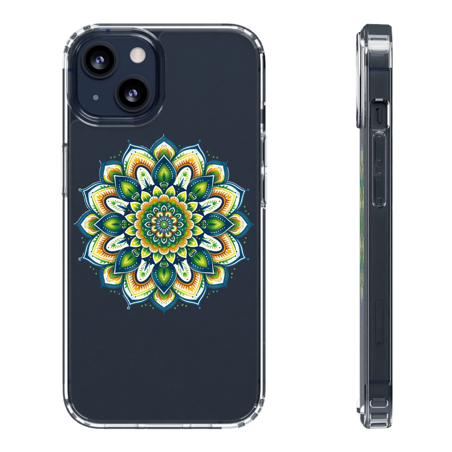 Lime Mandala | Clear iPhone Case / Samsung Case