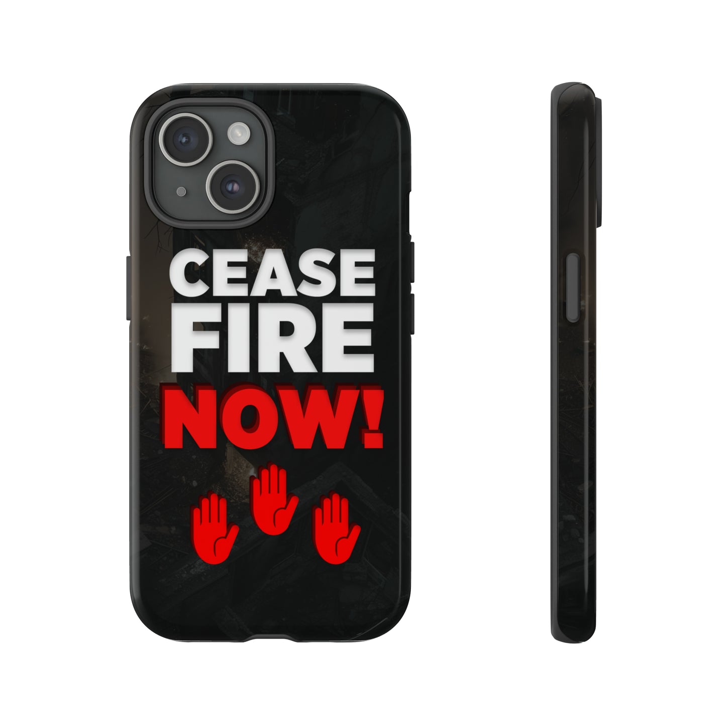 Cease Fire Now Phone Case, Ceasefire now iphone Case, Ceasefirenow Gift for Supporter, Stop War Phone Case, Palestine Protest iPhone Case 15