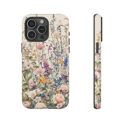 Tall Vintage Wildflowers iPhone Case / Samsung Case