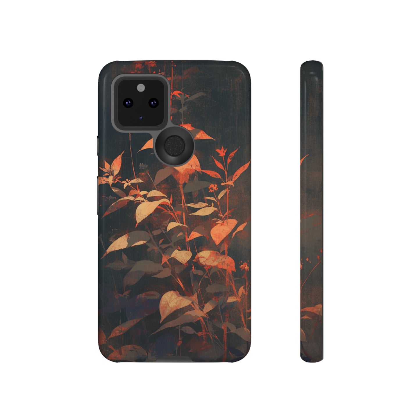 Black Blooms Wildflower iPhone Case