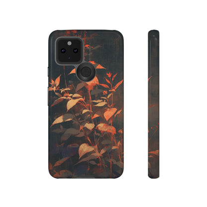 Black Blooms Wildflower iPhone Case