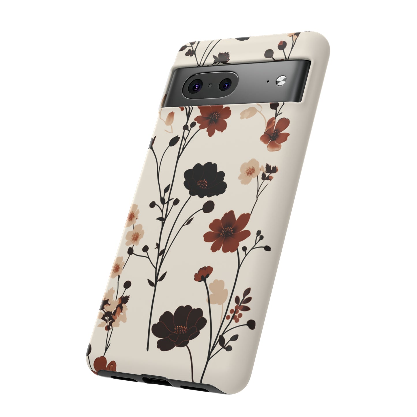 Minimalistic Tall Wildflowers iPhone Case