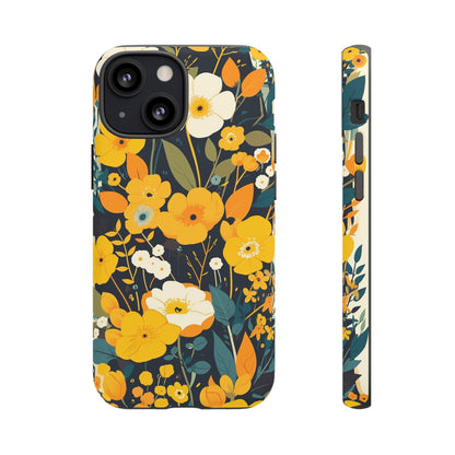 Retro Yellow Flowers iPhone Case / Samsung Case