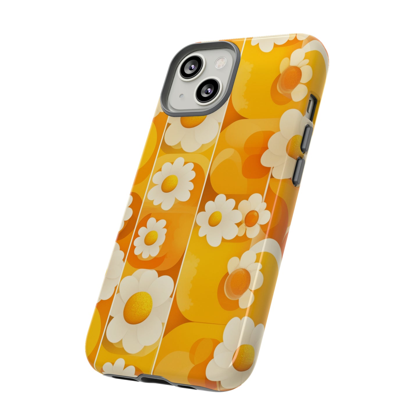 Yellow Floral Pattern Retro iPhone Case / Samsung Case