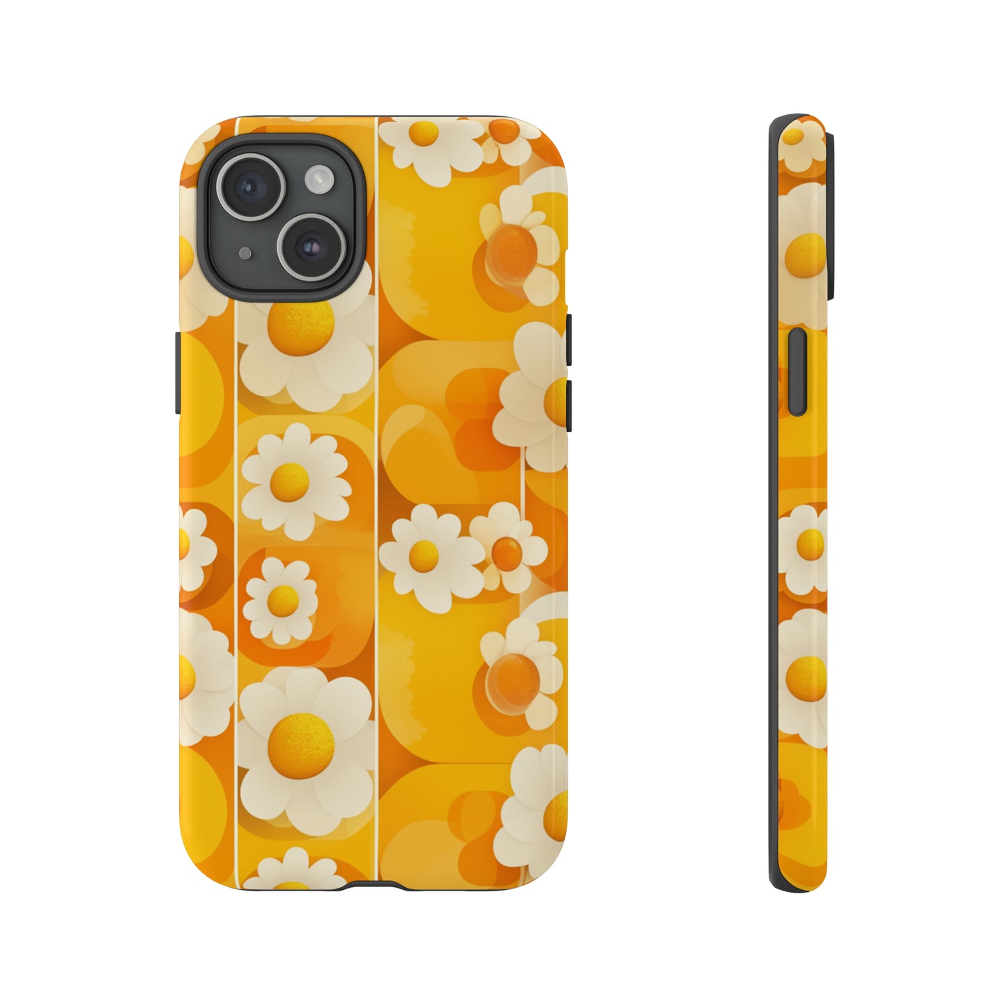 Yellow Floral Pattern Retro iPhone Case / Samsung Case