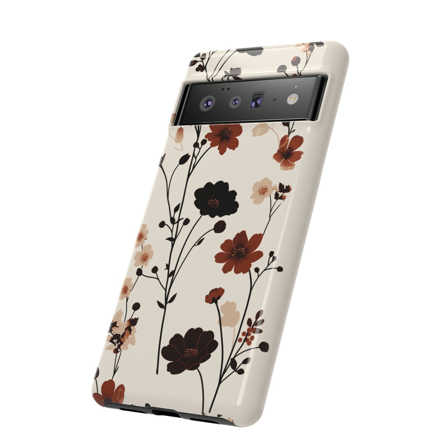 Minimalistic Tall Wildflowers iPhone Case