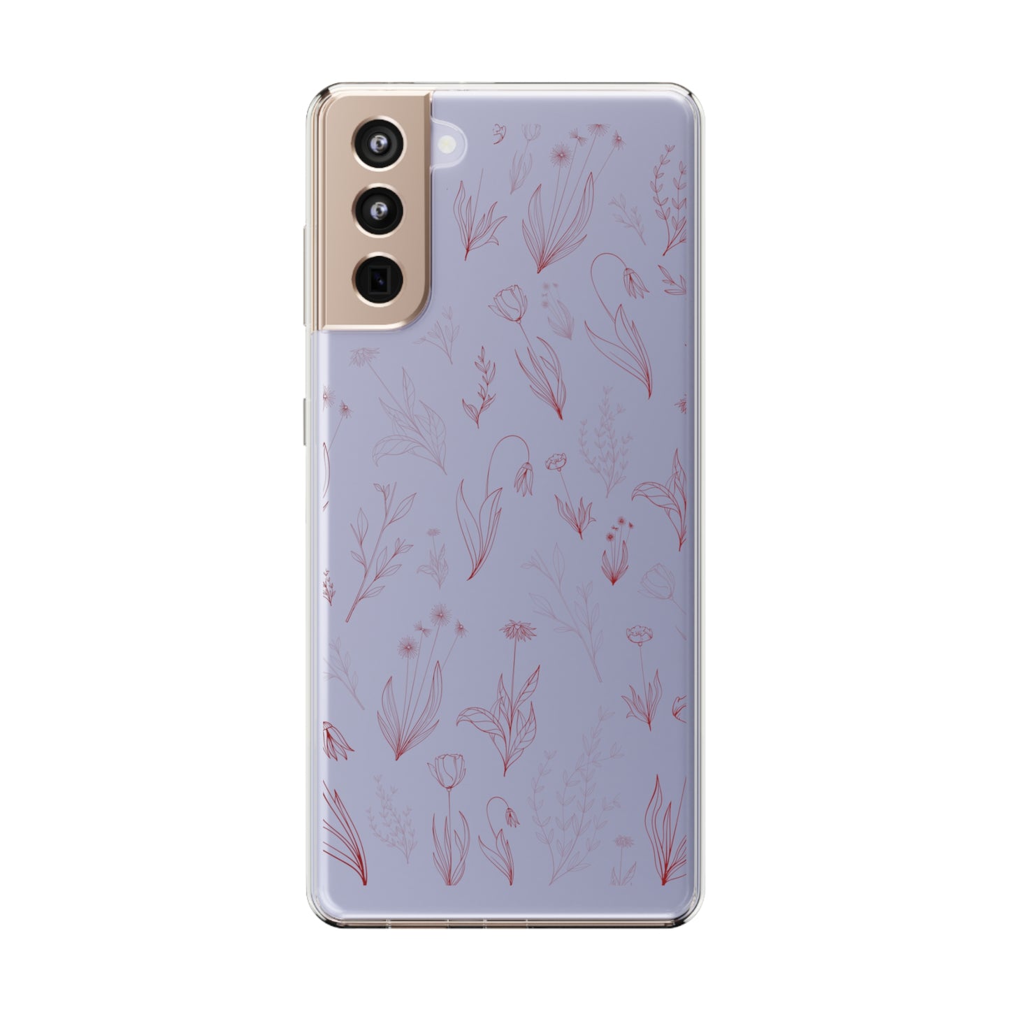 Velvet Floral Sea | Clear iPhone Case / Samsung Case