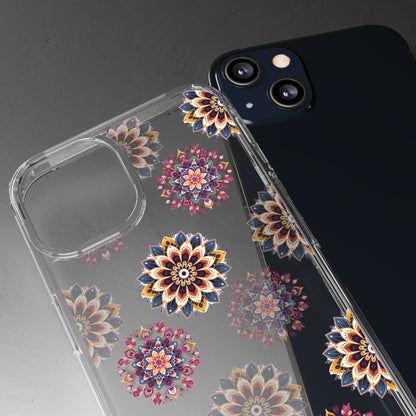 Warm Mandala Pattern Clear iPhone Case / Samsung Case